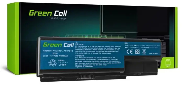 Baterie Laptop Acer Aspire 5220 5520 5720 7720 7520 5315 5739 6930 5739G, 4400mAh, AC03 Green Cell - imagine 7